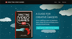 Desktop Screenshot of directingvideogames.com